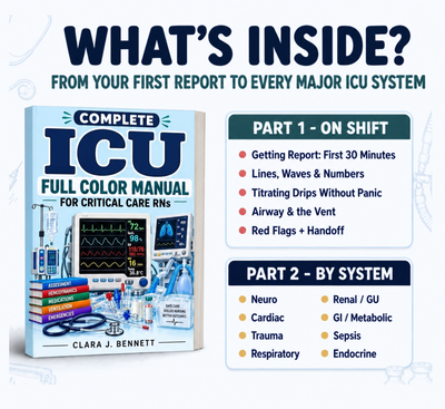 Complete ICU Full Colour Manual For Critical Care RNs (E-Book)