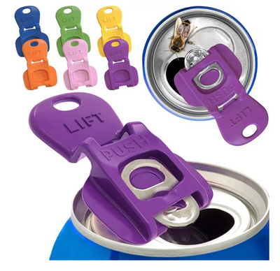 Can Tab Opener & Cover Set - Shields Can Drinks From Bugs & Dust
